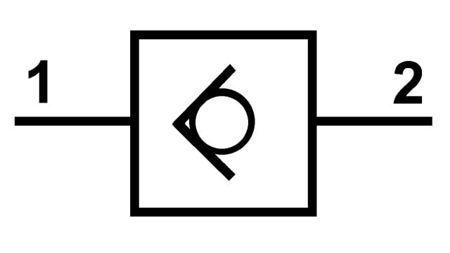 Check valve symbol