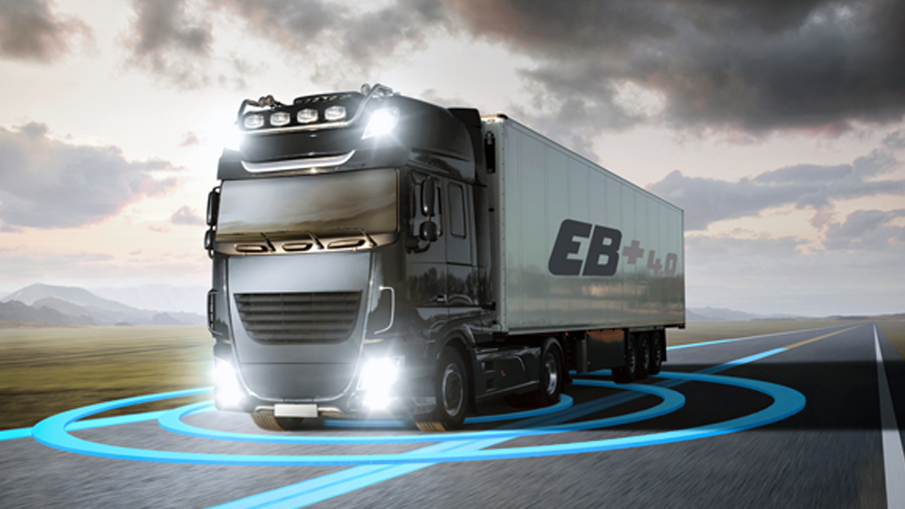 Trailer with EB+4.0 logotype